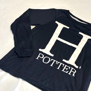 Warner Bros. Black and White Harry Potter Pajama Top
